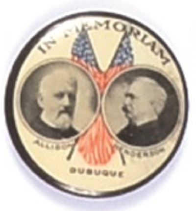 Allison and Henderson Iowa Memorial Pin