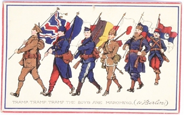 World War I Allies Postcard