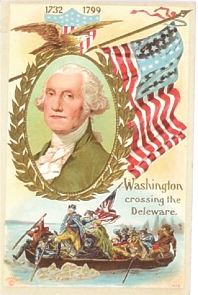 George Washington Crossing the Delaware Postcard