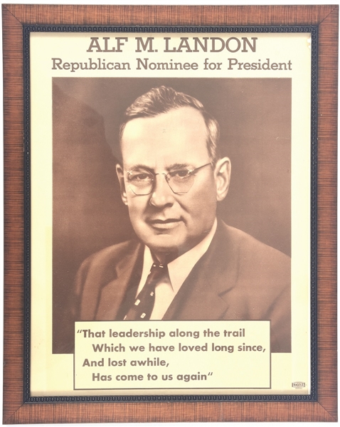 Alf M. Landon Republican Nominee for President