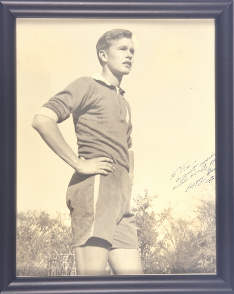 George “Poppy” Bush Signed 1942 Photo