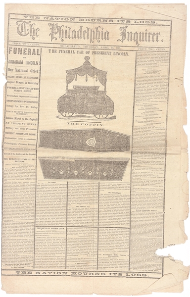 Philadelphia Inquirer April 20, 1865