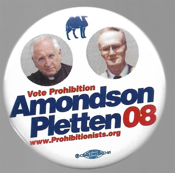 Amondson, Pletten Prohibition Party Jugate 