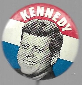 Kennedy Light Blue 1960 Pin 