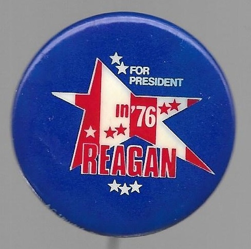 Reagan in 1976 Scarce Smaller Star Version