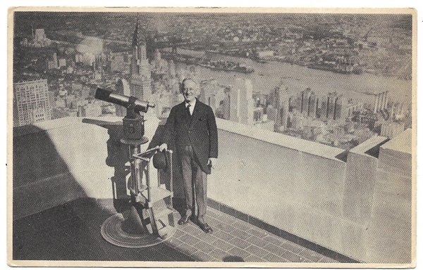 Al Smith Empire State Building Advertising Card 