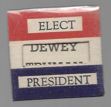 Elect Truman, Dewey Mechanical Pin 