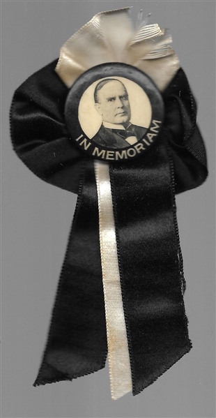 McKinley In Memoriam Pin and Ribbon 