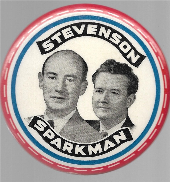 Stevenson, Sparkman Large 1952 Jugate 