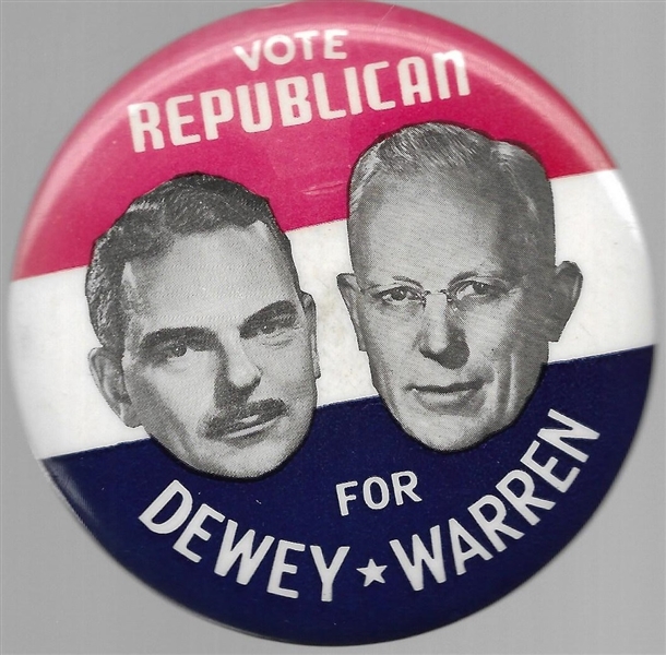 Dewey-Warren Vote Republican 