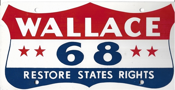 Wallace 1968 Restore States Rights License