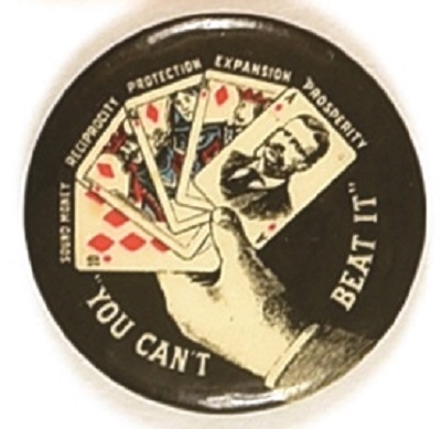 Theodore Roosevelt You Can’t Beat It Royal Flush Pin