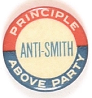 Hoover, Anti Smith Principle Above Party