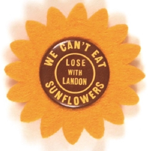 Lose With Landon We Can’t Eat Sunflowers Pin With Felt Sunflower