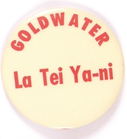 Goldwater La Te Ya-ni Navajo Pin