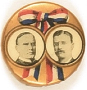 McKinley, Roosevelt Ribbon Design Jugate