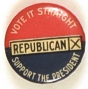 Coolidge Republican X Vote it Straight