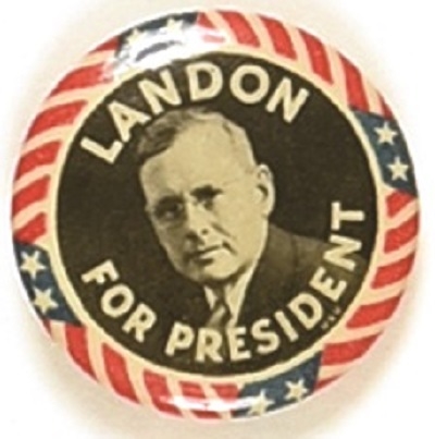 Landon for President Stars and Stripes Border