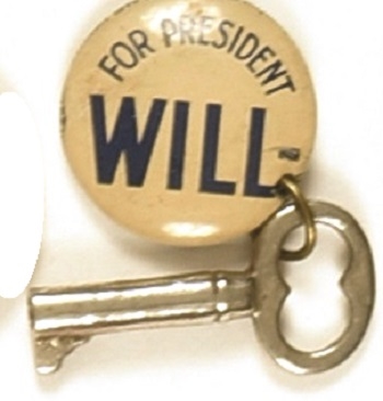 Will-Key for President Pin and Key