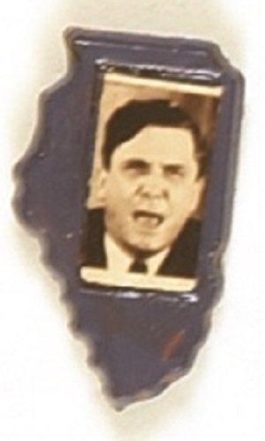 Willkie Blue Illinois Plastic Pin