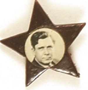 Willkie Black Star Plastic Pin