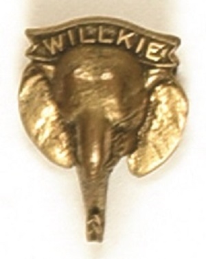 Willkie Embossed Brass Elephant