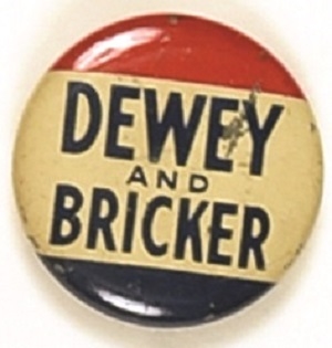 Dewey and Bricker 1944 Litho