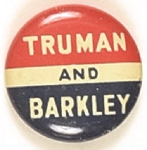Truman and Barkley Red, White, Blue Litho