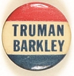 Truman, Barkley Red White and Blue Celluloid
