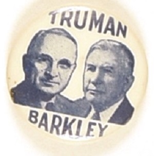 Truman, Barkley Rare Celluloid Jugate