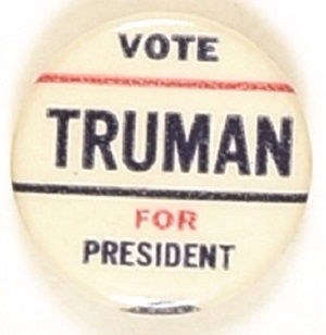 Rare Vote Truman for President