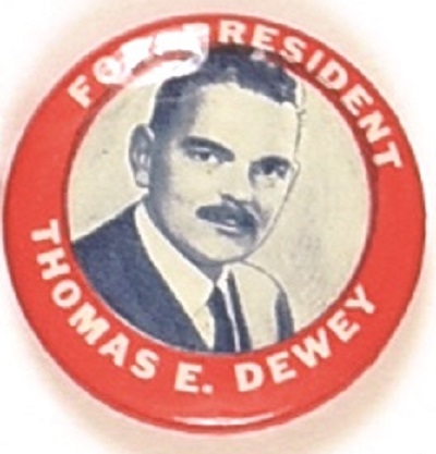 Dewey Red, White and Blue Picture Pin