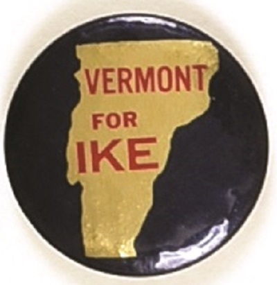 Vermont for Ike State Set Pin