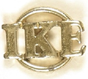 Ike Circle Clutchback Jewelry Pin