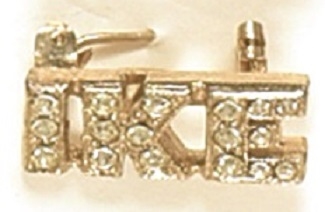 Eisenhower, Ike Rhinestone Jewelry Pin