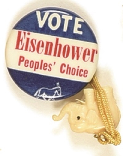 Vote Eisenhower Peoples Choice and Elephant