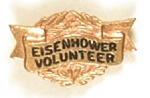 Eisenhower Volunteer Clutchback Pin
