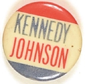 Kennedy and Johnson 1 Inch Celluloid