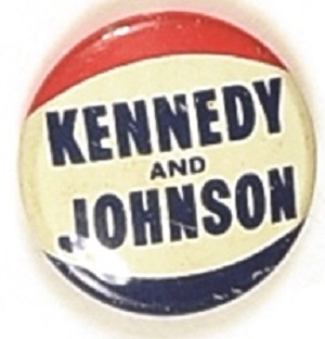 Kennedy, Johnson Red, White and Blue Litho