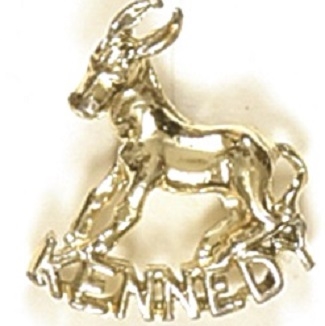 John F. Kennedy Democratic Donkey Jewelry Pin