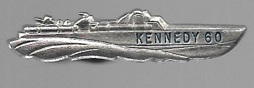Kennedy PT 109 Silver Tie Clasp