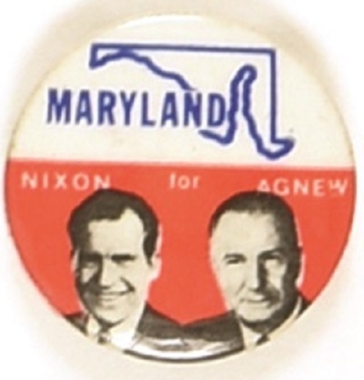 Nixon, Agnew State Set Maryland