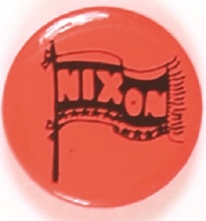 Nixon Bright Red Flag Celluloid