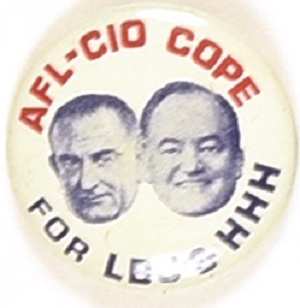 Lyndon Johnson AFL-CIO COPE Jugate