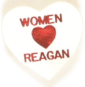Women for Reagan Heart Pin