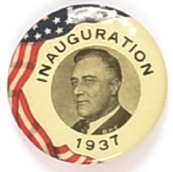 Franklin Roosevelt 1937 Inaugural Pin