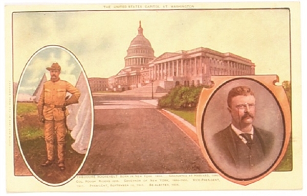 Roosevelt Rough Rider, Capitol Postcard