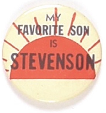 My Favorite Son is Stevenson