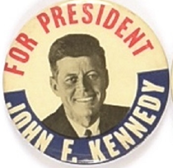 John F. Kennedy Classic 1960s Design Celluloid