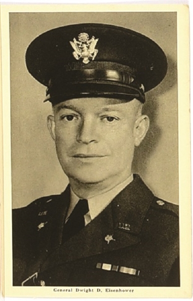 Eisenhower World War II Postcard